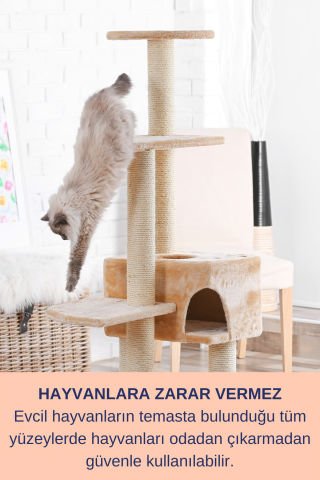 Antibakteriyel Kedi Oyuncakları Tırmalama Tahtası Köpek Ağızlığı Dezenfektan Hijyen Spreyi 2x200ml