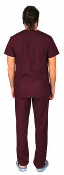 Scrubs Forma Erkek Bordo