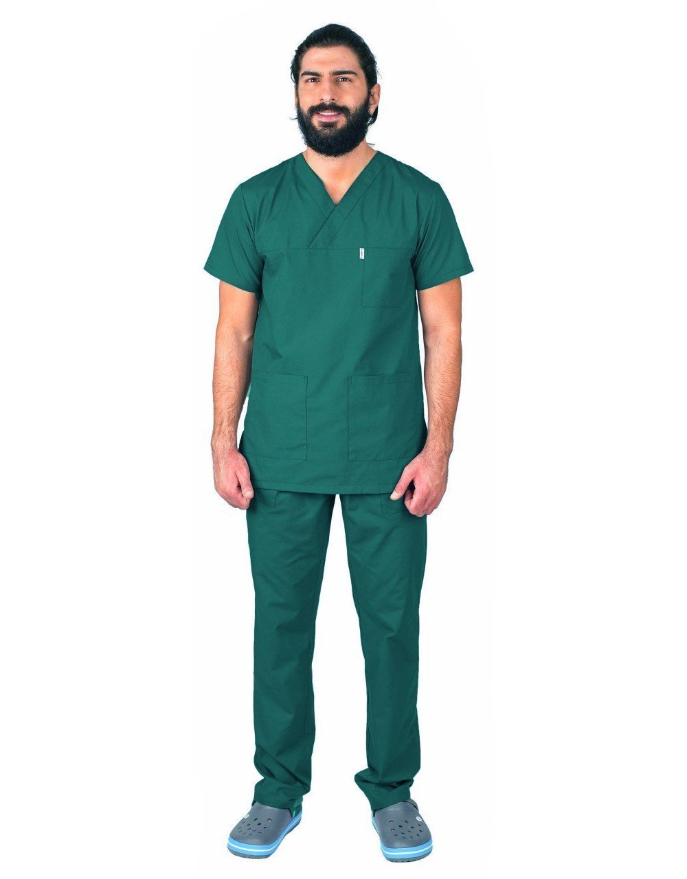 Scrubs Forma Erkek Hastane Yeşili Üniforma