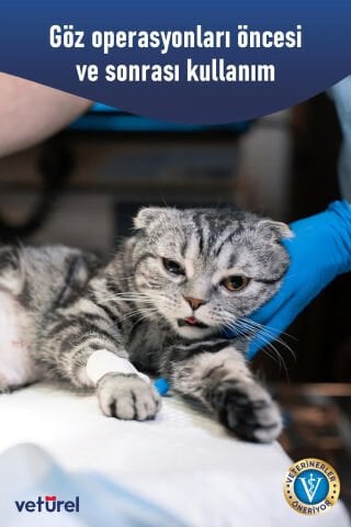 Kedi Göz Damlası Köpek Göz Temizleme Solüsyonu Alerji Kızarıklık Enfeksiyon Gözyaşı Lekesi 2x100ml