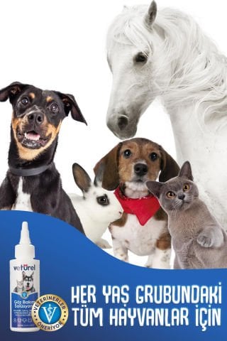 Kedi Köpek Göz Temizleme Solüsyonu Alerji Kızarıklık Enfeksiyon Gözyaşı Bakımı Göz Damlası 3x100ml
