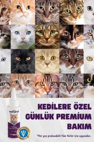 Kedi Yüz Temizleme Kulak Burun Göz Ağız Çene Aknesi Gözyaşı Lekesi Günlük Bakım Spreyi 2x100ml