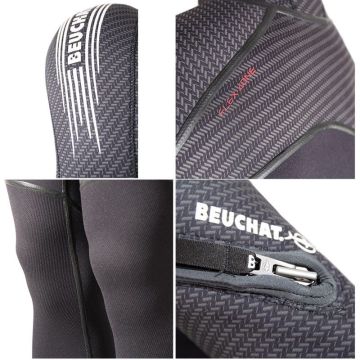 Beuchat Elbise MED C-ZIP Başlıklı, 8/7 mm Erkek Dalış Elbisesi