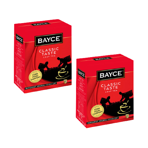 Bayce Leaf Tea Classic Taste 500 GR (Earl Grey - Bergamot - Tomurcuk Çayı) x 2 Adet