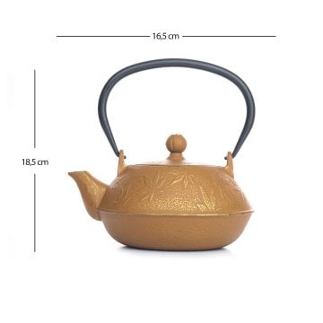 BA3077 Cast Iron Teapot Cream 800 ml