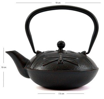 BA3081 Cast Iron Teapot Purple 600 ml