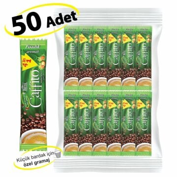 Beta Caffito 4 in 1 Fındıklı İkramlık Küçük boy 50 Adet x 6,5 GR