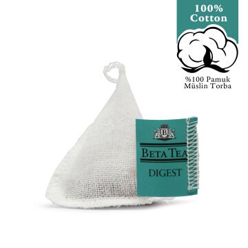 Beta Tea Wellness Digest Müslin Piramit Oolong Çay 2 gram (%100 Doğal Pamuk Dokuma)