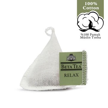 Beta Tea Wellness Relax Müslin Piramit Yeşil 2 gram (%100 Doğal Pamuk Dokuma)