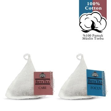 Beta Baby Shower Çay Seti - %100 Pamuk Dokuma Piramit Poşet Çay 12'li Set 22.8 gr