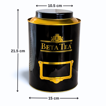 Beta Tea Çay, Kahve ve Çok Amaçlı Metal Saklama Kutusu (21.5 cm x 15 cm) Ba3812