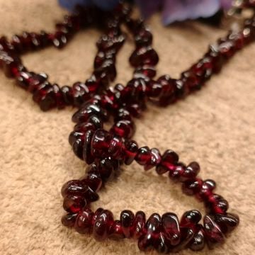 Lal Garnet Taşı Dizi Kolye