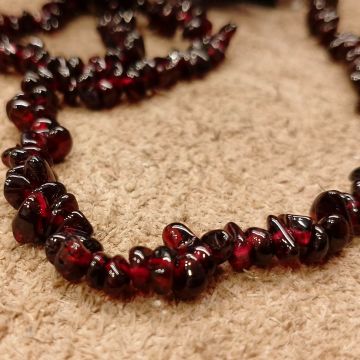 Lal Garnet Taşı Dizi Kolye