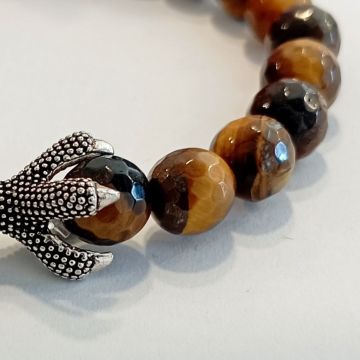 Faset Kesim Kaplangözü Pençe Tasarım Doğal Taş Bileklik