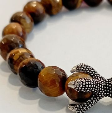 Faset Kesim Kaplangözü Pençe Tasarım Doğal Taş Bileklik