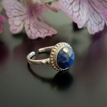 Lapis Lazuli Tasarım Gümüş Yüzük