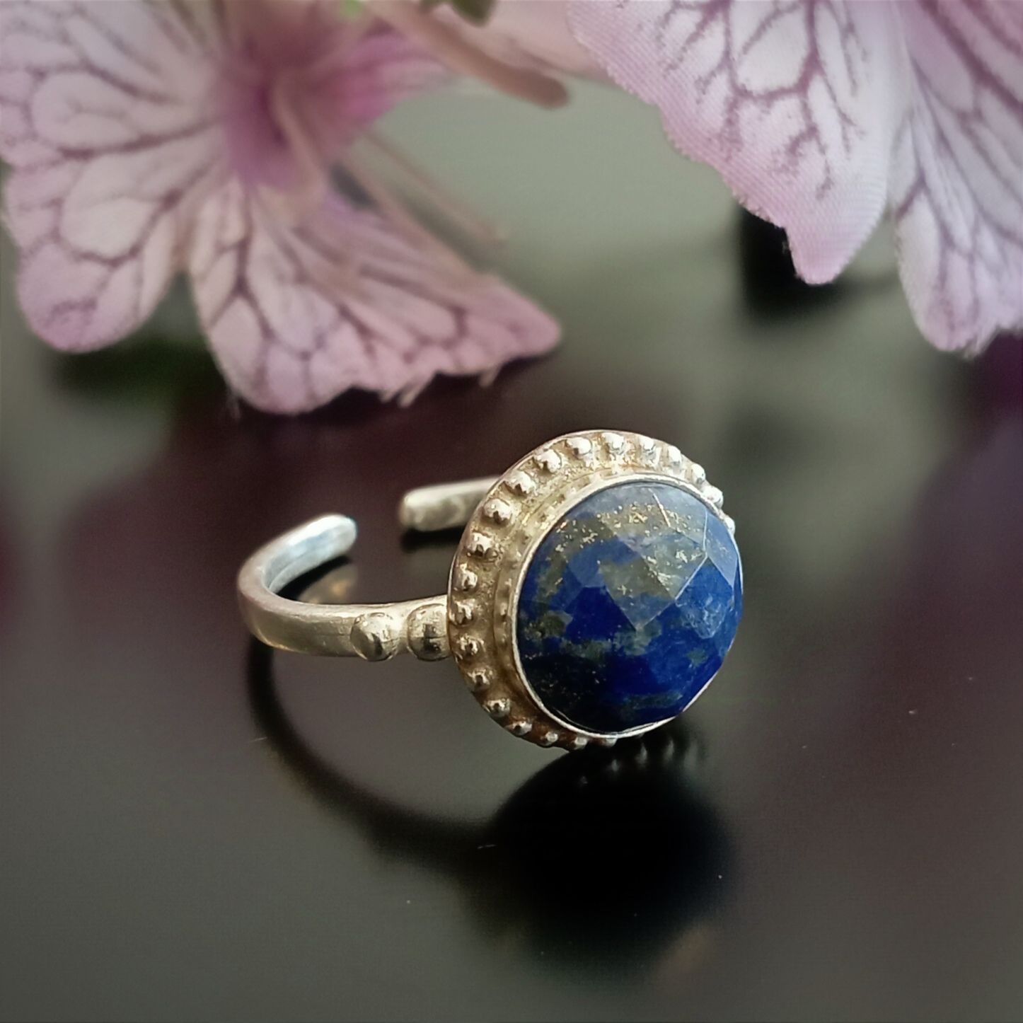 Lapis Lazuli Tasarım Gümüş Yüzük