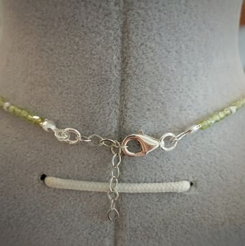 Zebercet (Peridot) Tasarım Gümüş Kolye