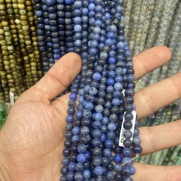 Dumortierit Doğal Taş Dizi 6mm