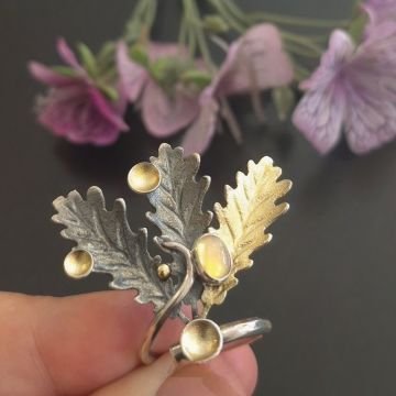 Etiyopya Opal Tasarım Gümüş Yüzük