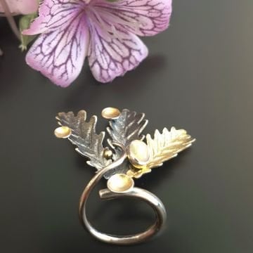 Etiyopya Opal Tasarım Gümüş Yüzük