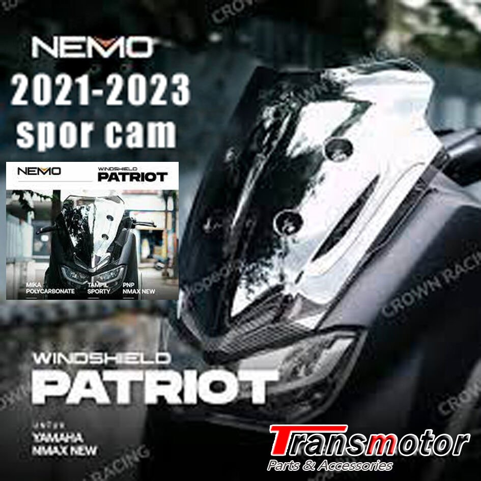 Nmax 125/155 2021-2023 Yeni Kasa Açık Füme Spor Cam