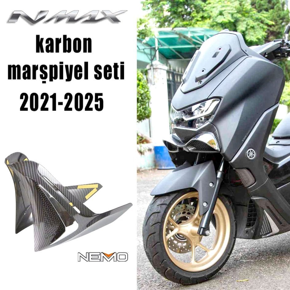 Nmax 125/155 2021-2025 Marşpiyel Karbon Kapak Seti