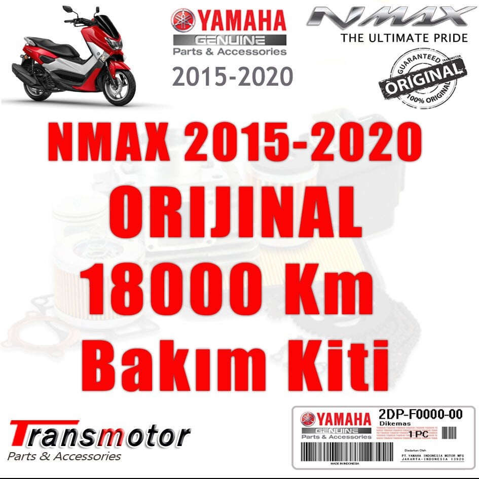 Orijinal NMAX 125/155 2015-2020 18000 Km 19 Parça Bakım Kiti