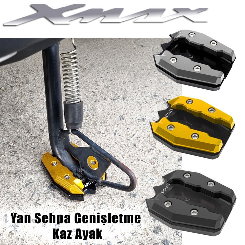 Xmax Ironmax Techmax 125/250/300/400 2018-2025 Yan Sehpa Genişletme Kaz Ayak