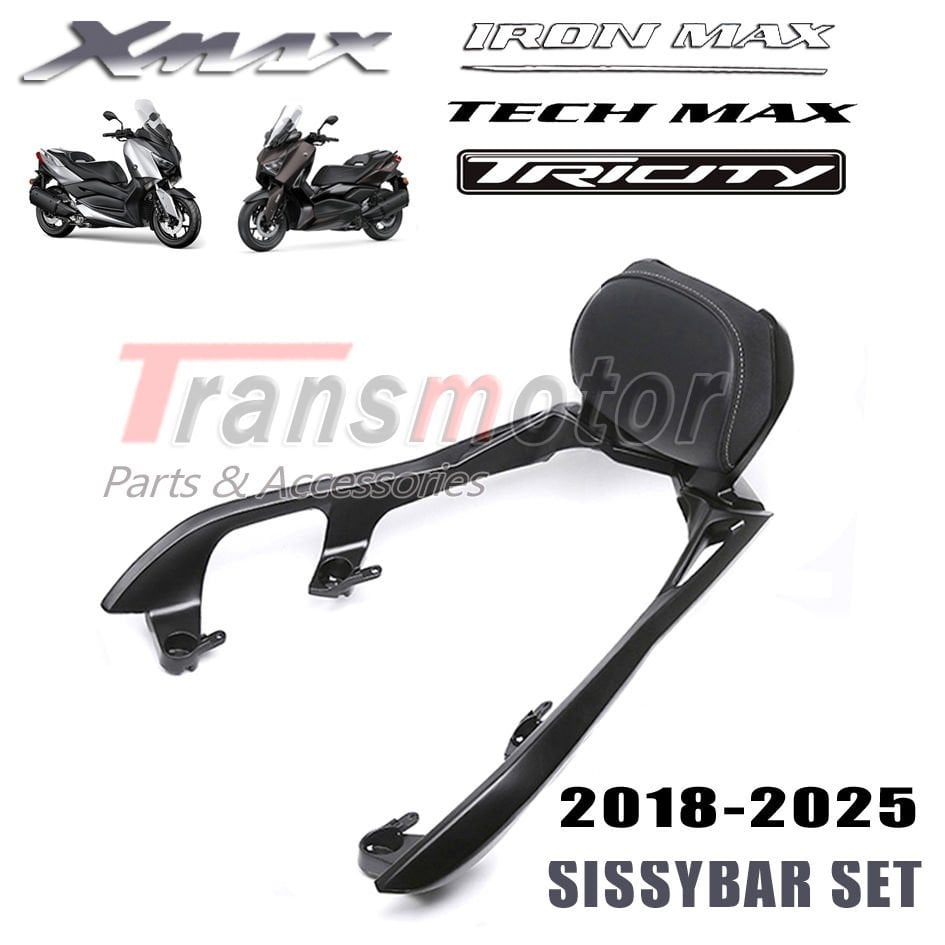 Xmax Ironmax Techmax 2018-2025 Tricity 300 2020-2025 Orijinal Model Sissybar Sırt Dayama Seti