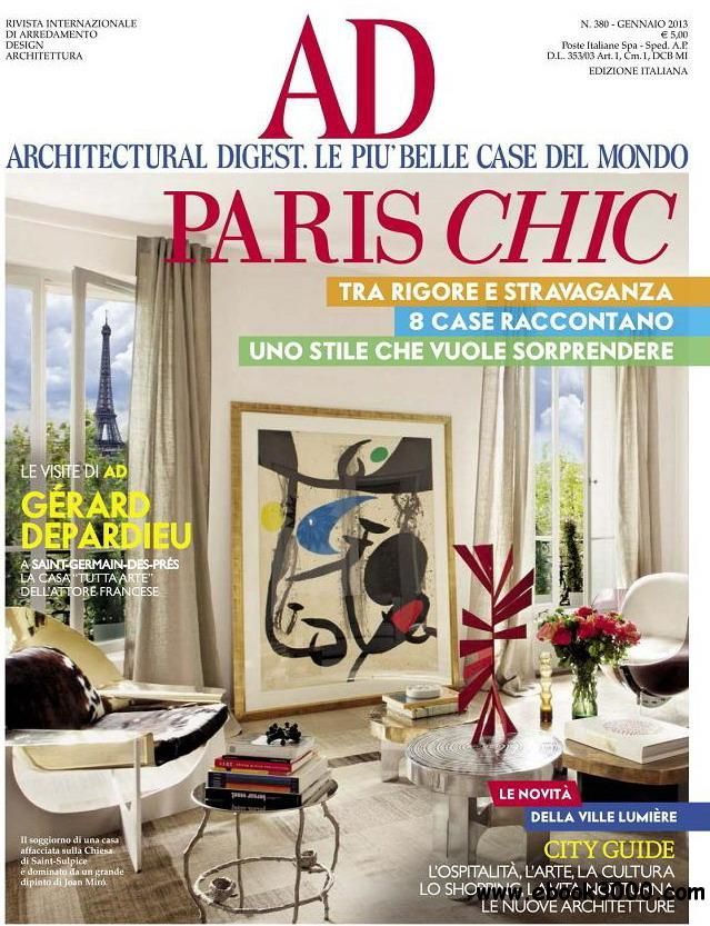 ARCHITECTURAL DIGEST ITALY MAGAZINE ABONELİĞİ-12 SAYI