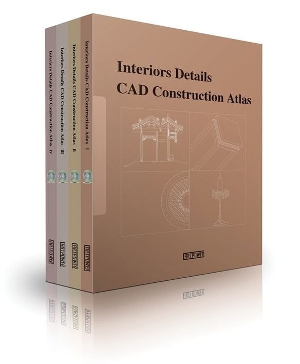 INTERIOR DETAILS CAD CONSTRUCTION ATLAS (4 VOLS)