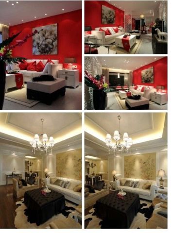 DRAWING GALLERY FIVE-STAR LIVING ROOM DESIGN:LUXURY NEOCLASSICAL STYLE