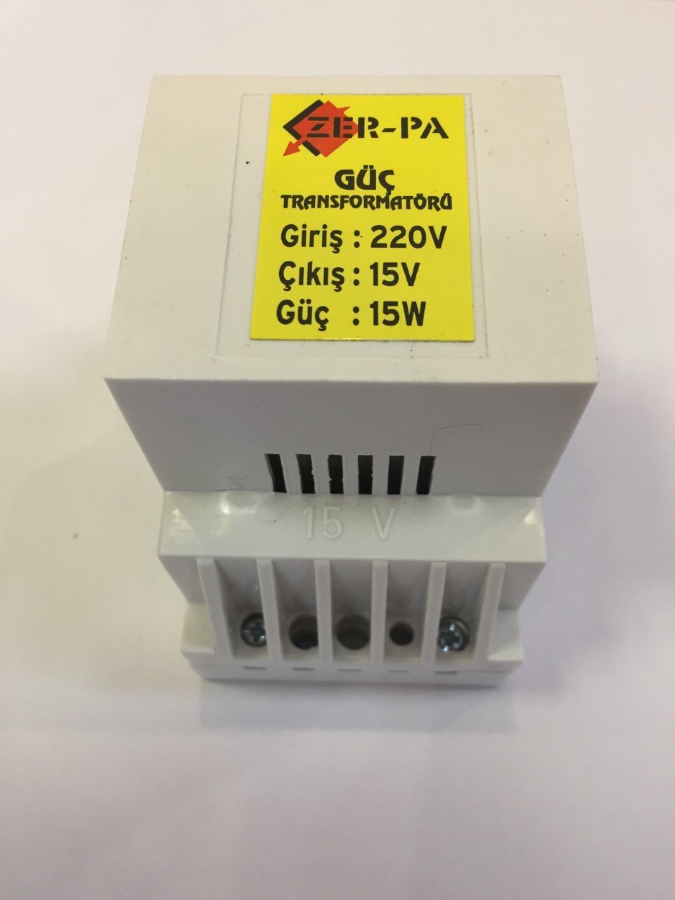 ZERPA 15 V / 15 W RAYLI ZİL TRAFOSU