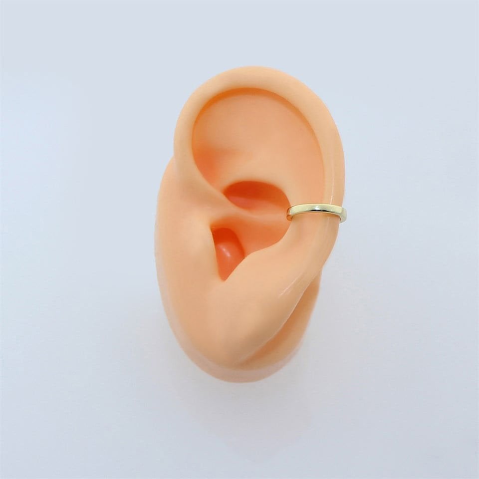 Köşeli Sade Kıkırdak Earcuff