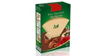 Kahve Filtre Kağıdı Caffeo 1x4 80 Adet (Doğal Kağıt)
