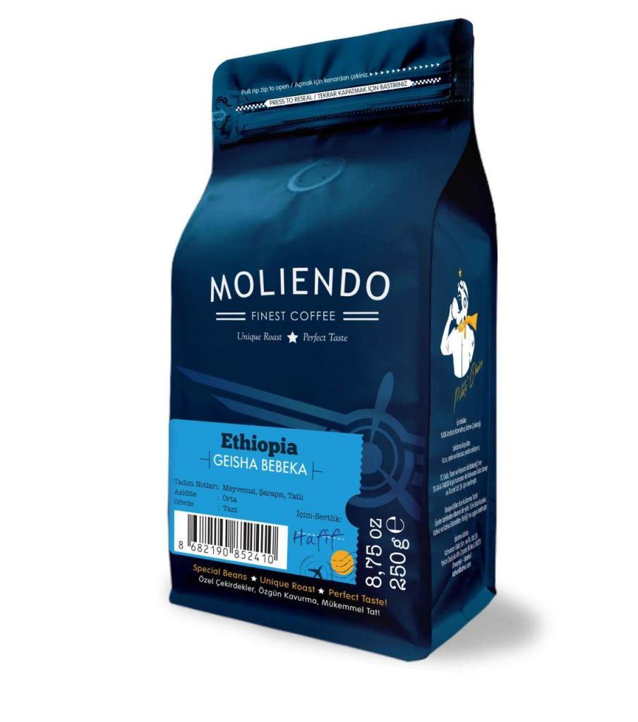 Moliendo Ethiopia Geisha BABYMOON Local Coffee 250 gr.