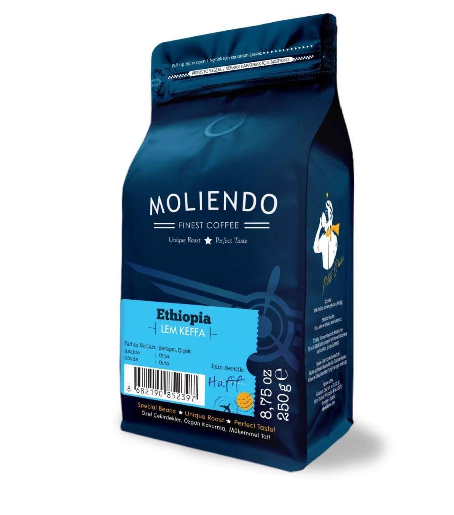 Moliendo Ethiopia Lem Keffa Yöresel Kahve