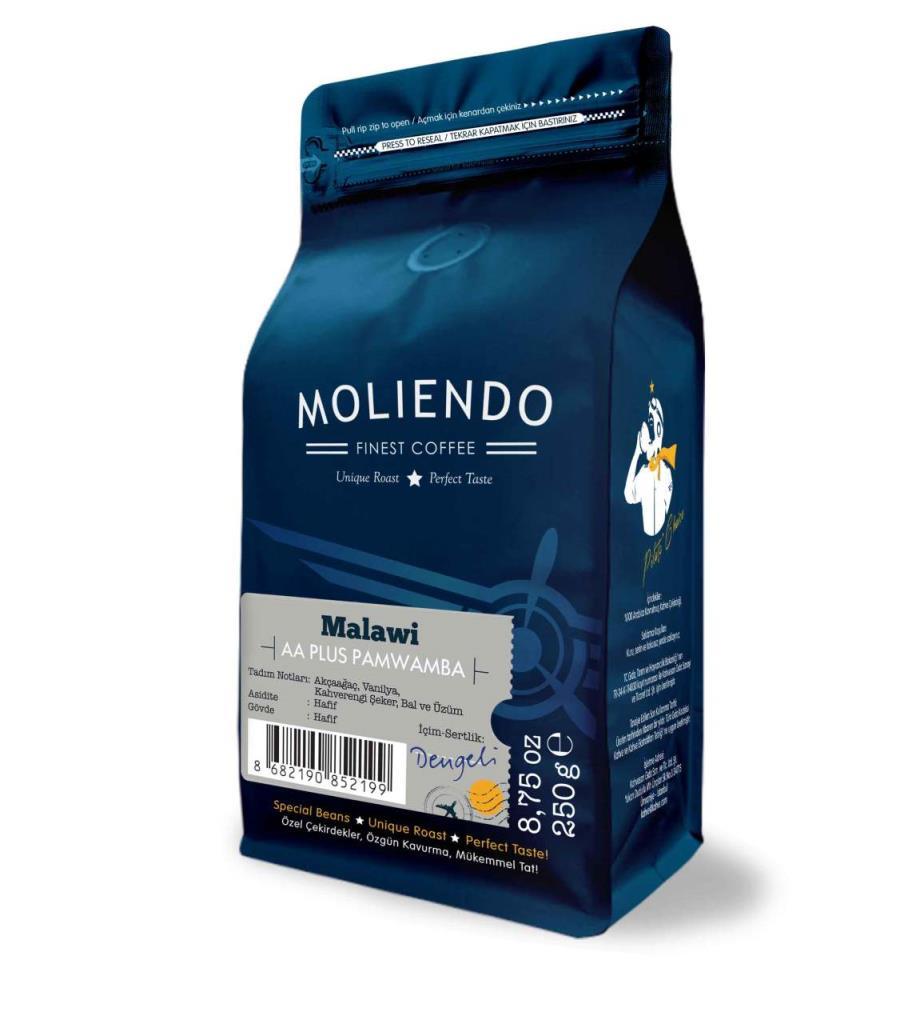 Moliendo Malawi AA+ Pamwamba Yöresel Kahve 1000 gr.