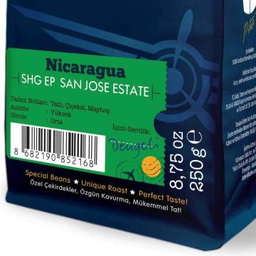 Moliendo Nicaragua SHG EP San Jose Estate Yöresel Kahve
