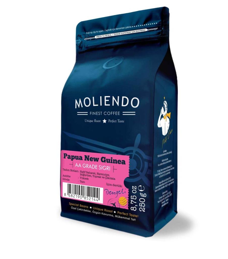 Moliendo Papua New Guinea Sigri AA Yöresel Kahve 250 gr.