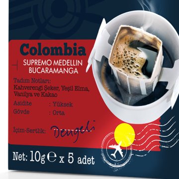 Moliendo Colombia Medellin Pratik Filtre Kahve 5x10 g
