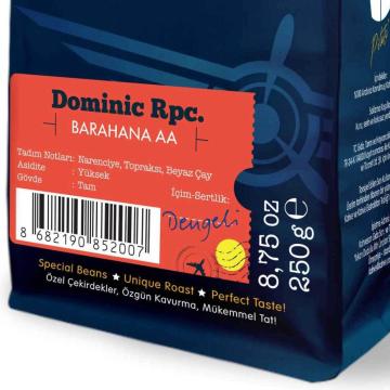 Moliendo Dominic Rpc. Barahona AA Yöresel Kahve