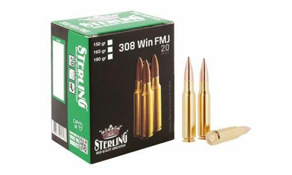 308 WIN. TURAÇ-STERLING FMJ-147 GRN. TABANCA FİŞEĞİ 1040