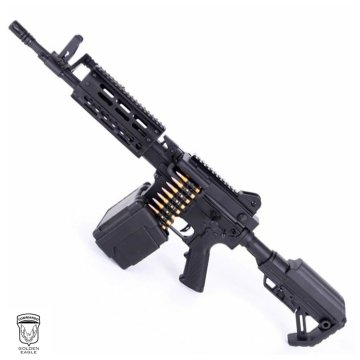 Golden Eagle FightLite MCR 6671 AEG Hafif Makinalı (LMG) Airsoft Tüfek - Siyah