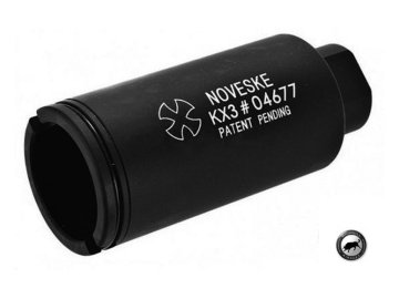 Madbull Noveske KX3 Ayarlanabilir Ses Yükseltici Alevgizleyen - Siyah 14mm Negatif