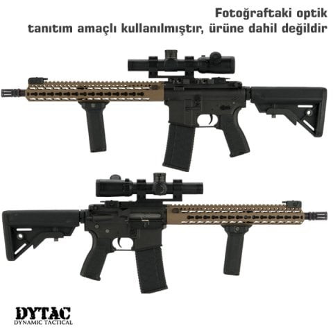 DYTAC BRAVO 14.5'' CARBİNE FULL METAL M4 AİRSOFT AEG TAN