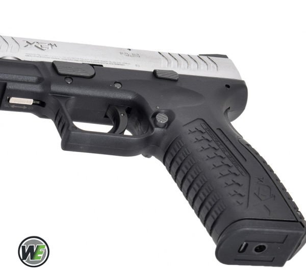 WE Springfield Armory XDM4.5 SILVER 2TONE 6mm GBB Airsoft Tabanca
