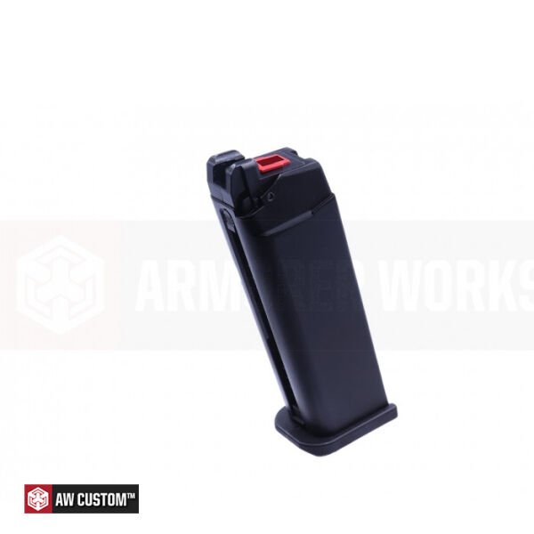 AW Custom Glock18 FullAuto Agency Tipi Siyah Airsoft GBB Tabanca