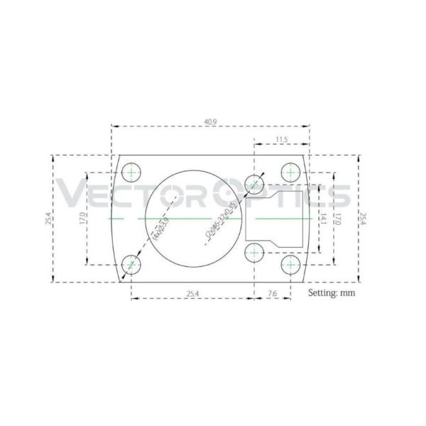 Vector Optics Frenzy-S 1x16x22 AUT RD 3MOA (MAG) Red Dot Nişangah